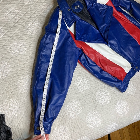 Vintage leather moto jacket - Picture 14 of 16